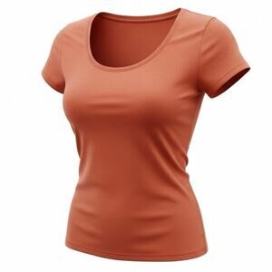 American Eagle Vintage Scoop Neck T-Shirt Red L Large Soft Casual Basic Tee Top